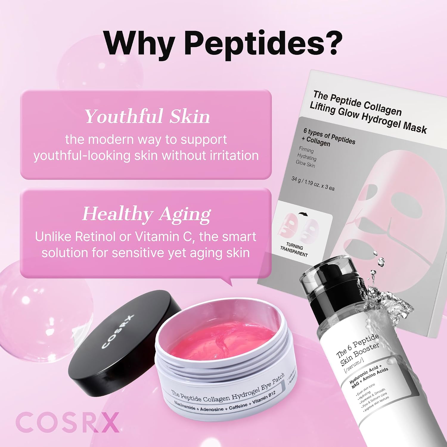 6X Peptide Collagen Skin Booster Toner Serum for Dull Skin, 5.07 Oz | Preps Skin with Copper Peptides, Ghk-Cu for Uneven Skin Texture, Skin Renewal Boosting Facial Essence, Korean Skin Care