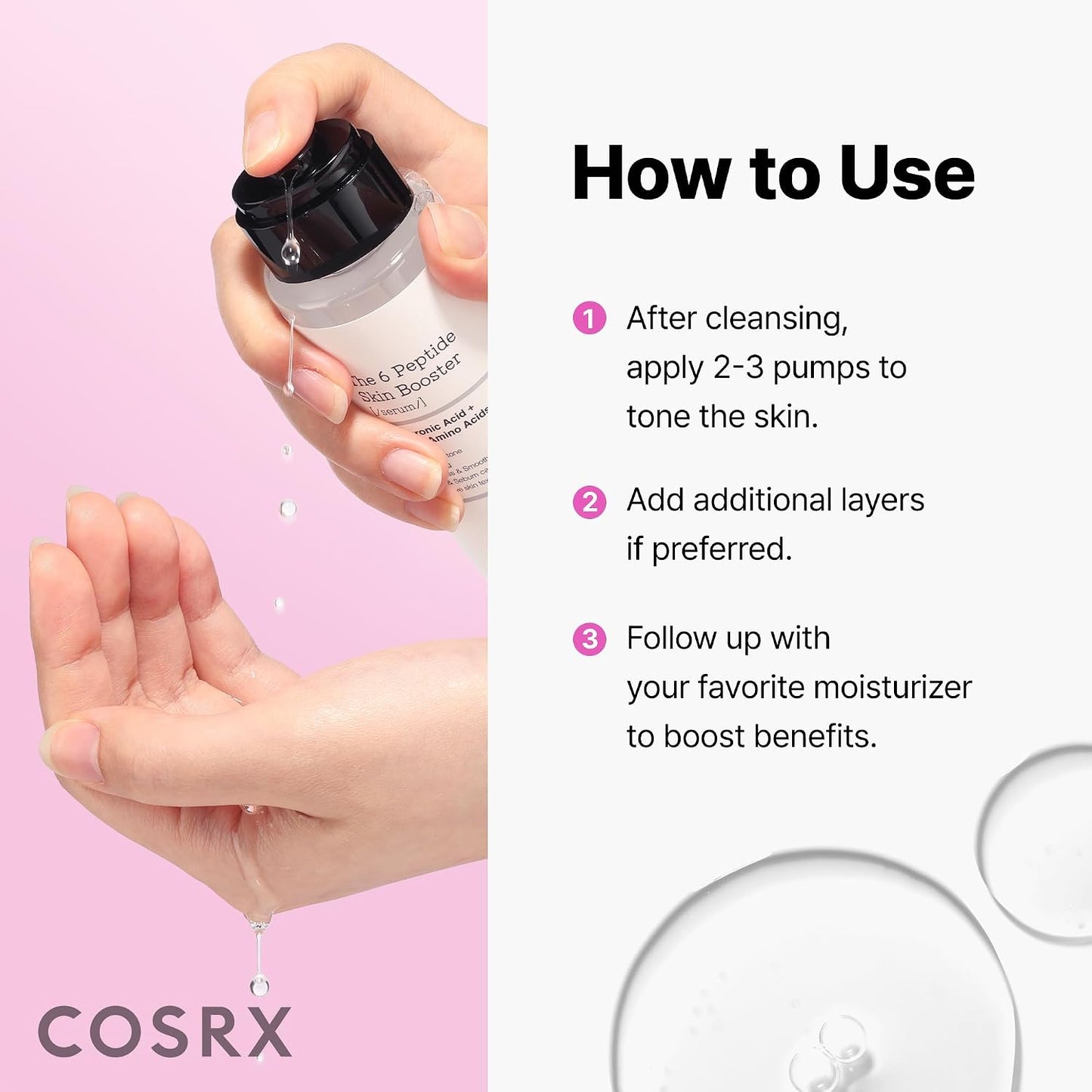 6X Peptide Collagen Skin Booster Toner Serum for Dull Skin, 5.07 Oz | Preps Skin with Copper Peptides, Ghk-Cu for Uneven Skin Texture, Skin Renewal Boosting Facial Essence, Korean Skin Care